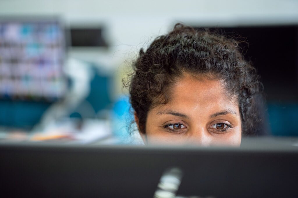 woman in office